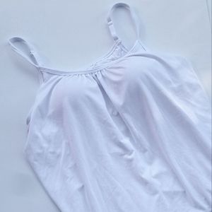 Maternity tank top with built in bra